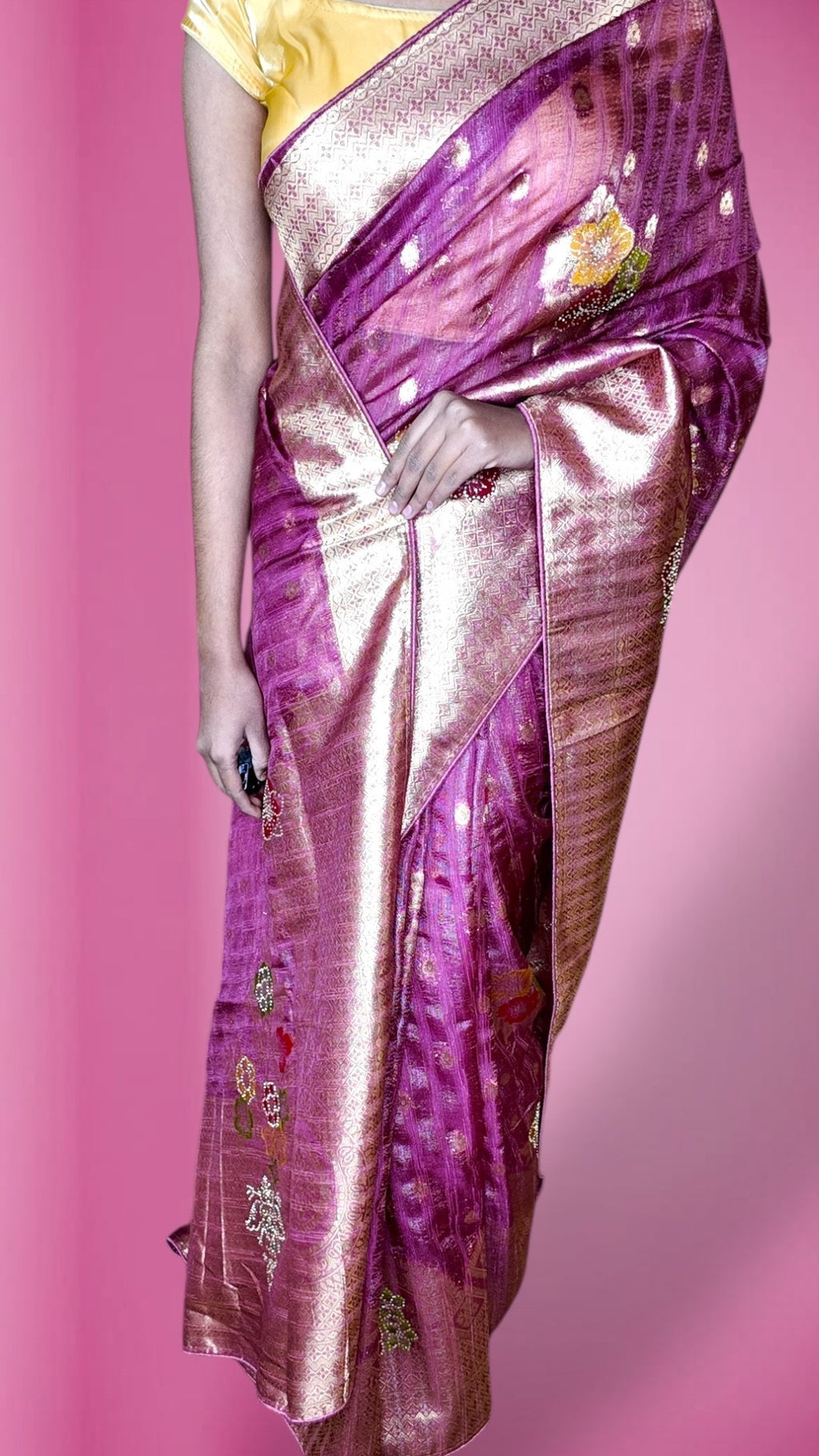 Fuchsia Regal Opulent Heritage Saree
