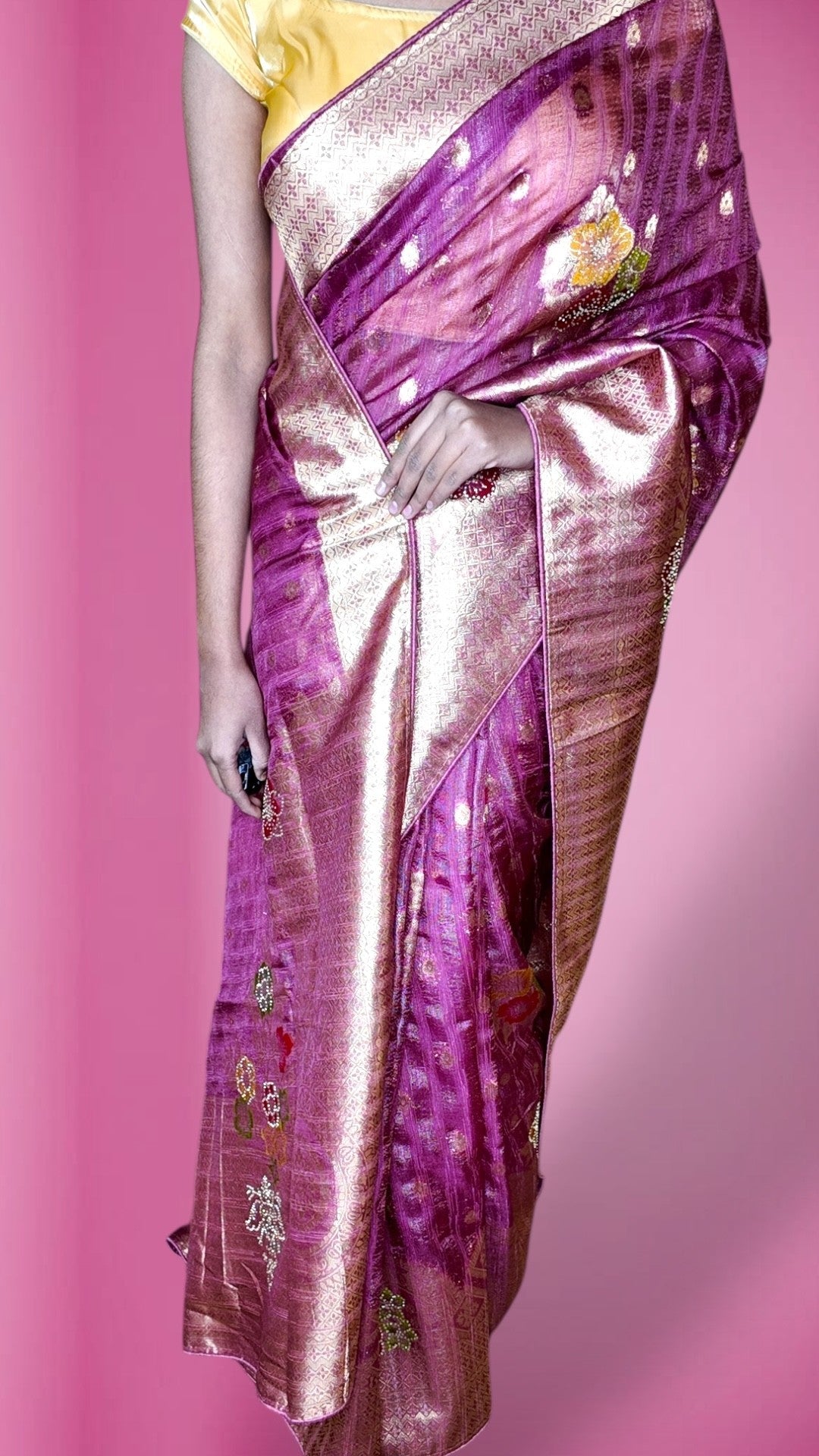 Fuchsia Regal Opulent Heritage Saree