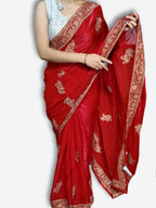 Crimson Regal Exquisite Heritage Saree