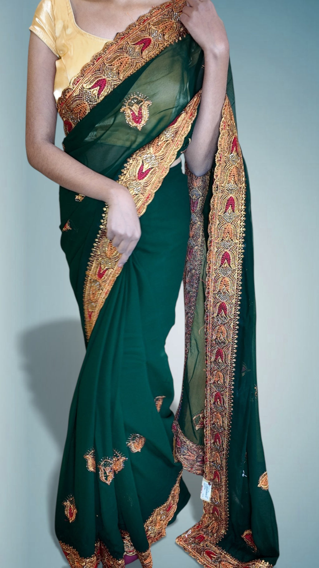 Emerald Regal Opulent Heritage Saree