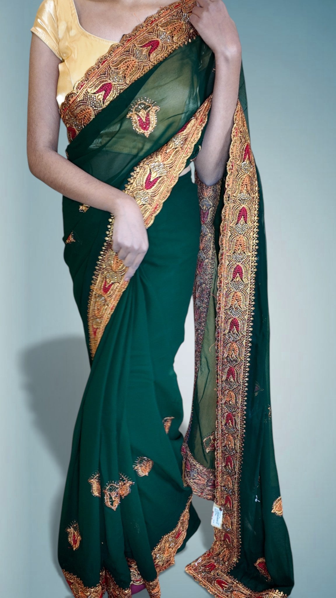 Emerald Regal Opulent Heritage Saree