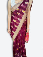 Bordeaux Regal Heritage Luxe Saree