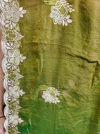 Emerald Regal Exquisite Bloom Saree