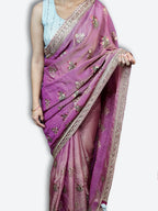 Saffron Regal Opulent Graceful Saree