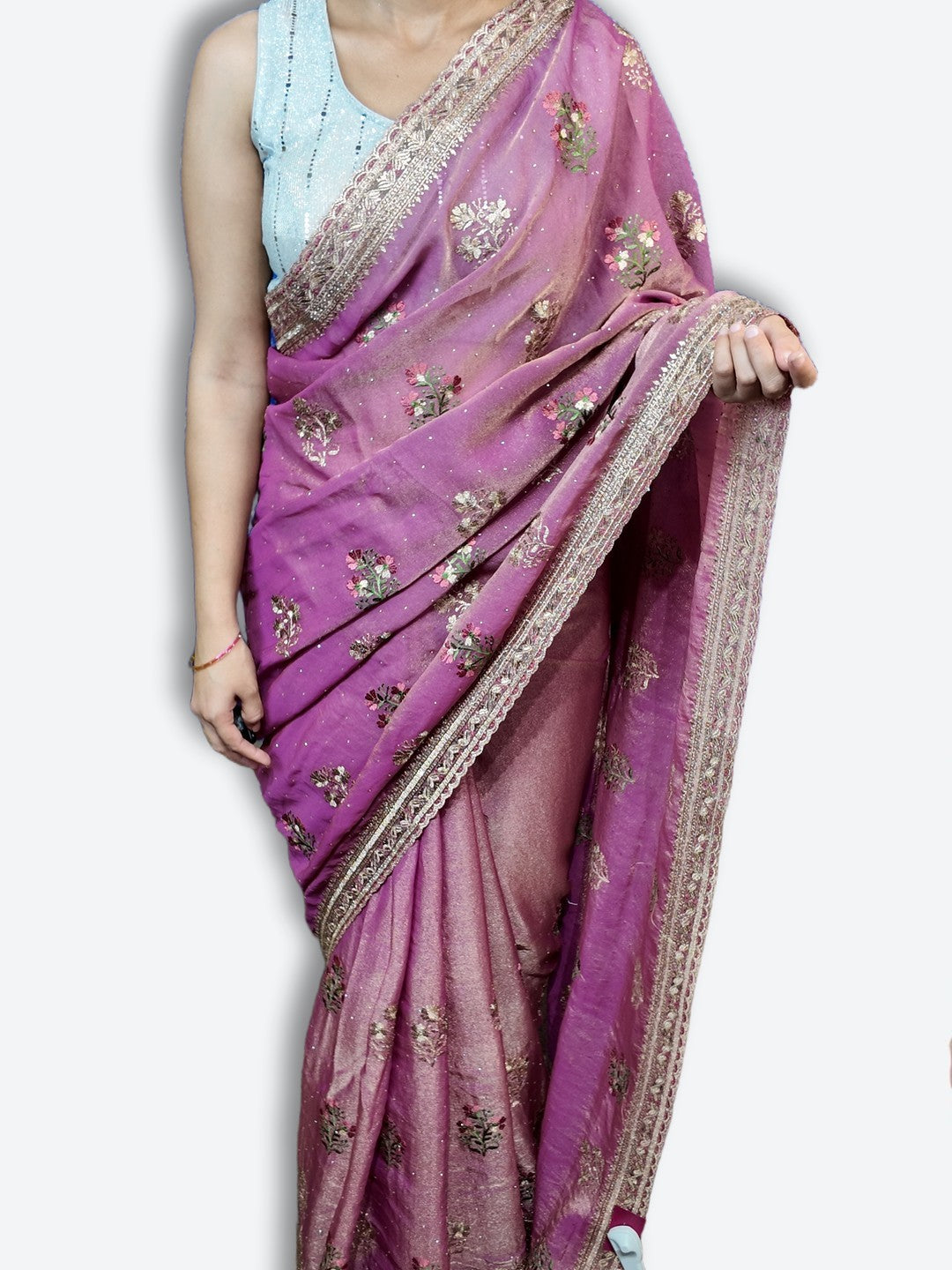 Saffron Regal Opulent Graceful Saree