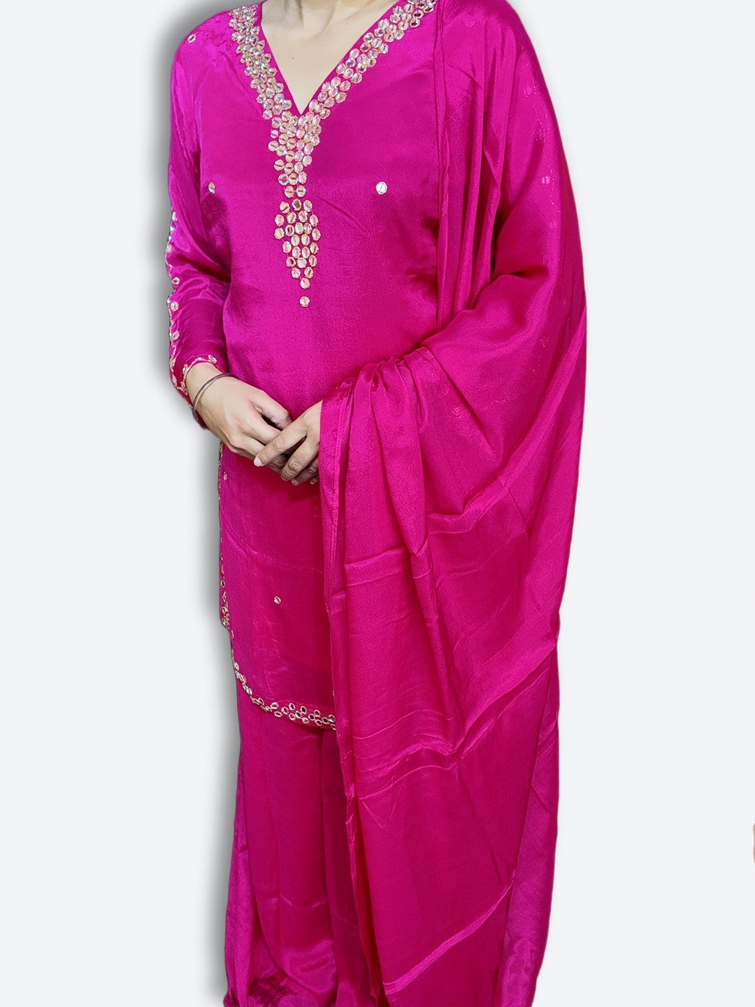 Fuchsia Radiant Regal Couture Suit