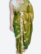 Emerald Regal Exquisite Bloom Saree
