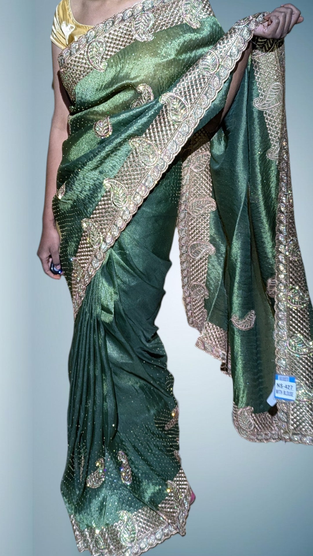 Emerald Regal Opulent Heritage Saree