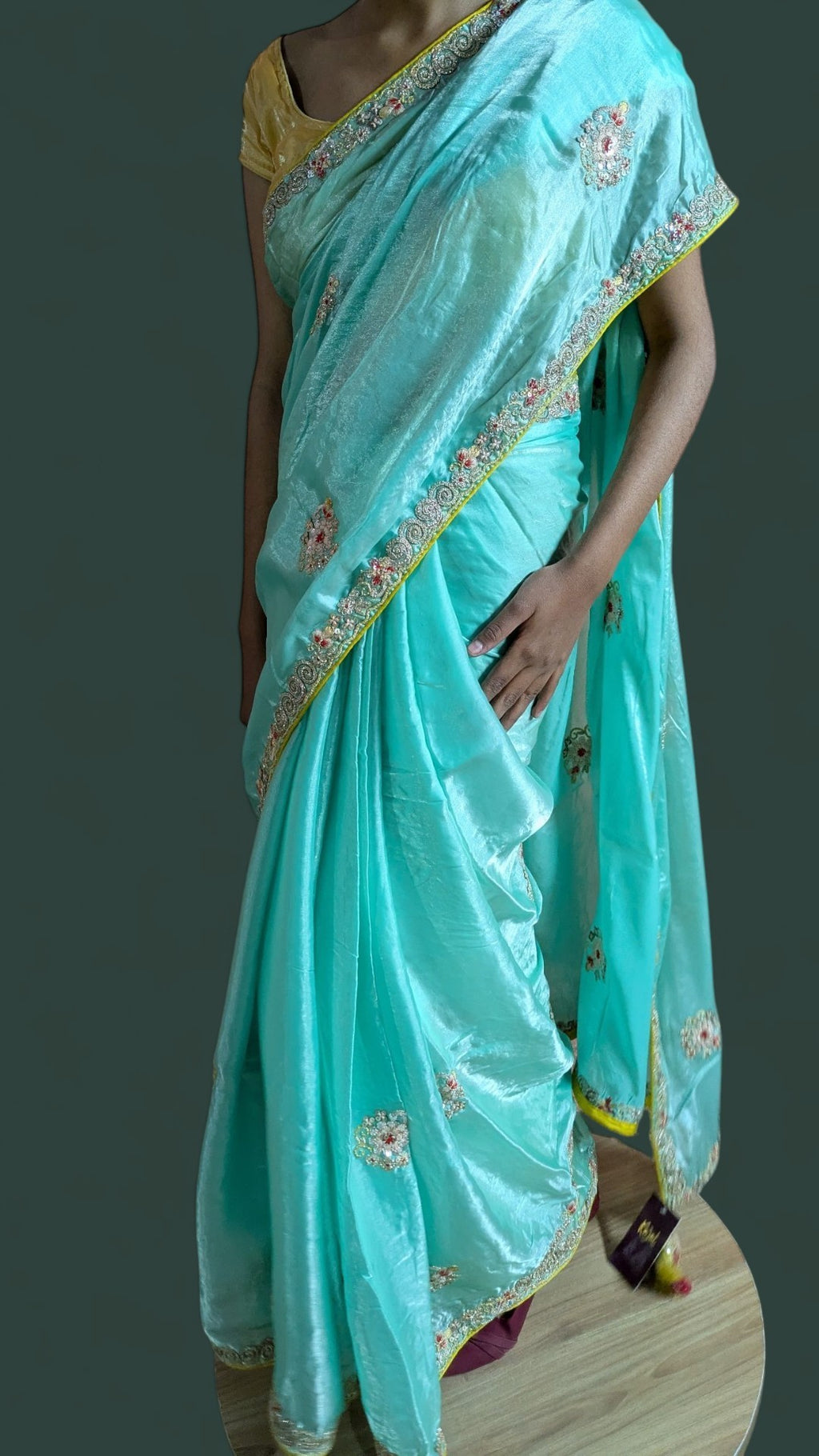 Azure Regal Opulent Charm Saree