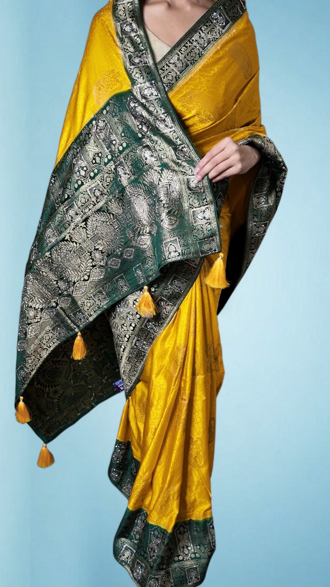 Saffron Regal Opulent Heritage Saree