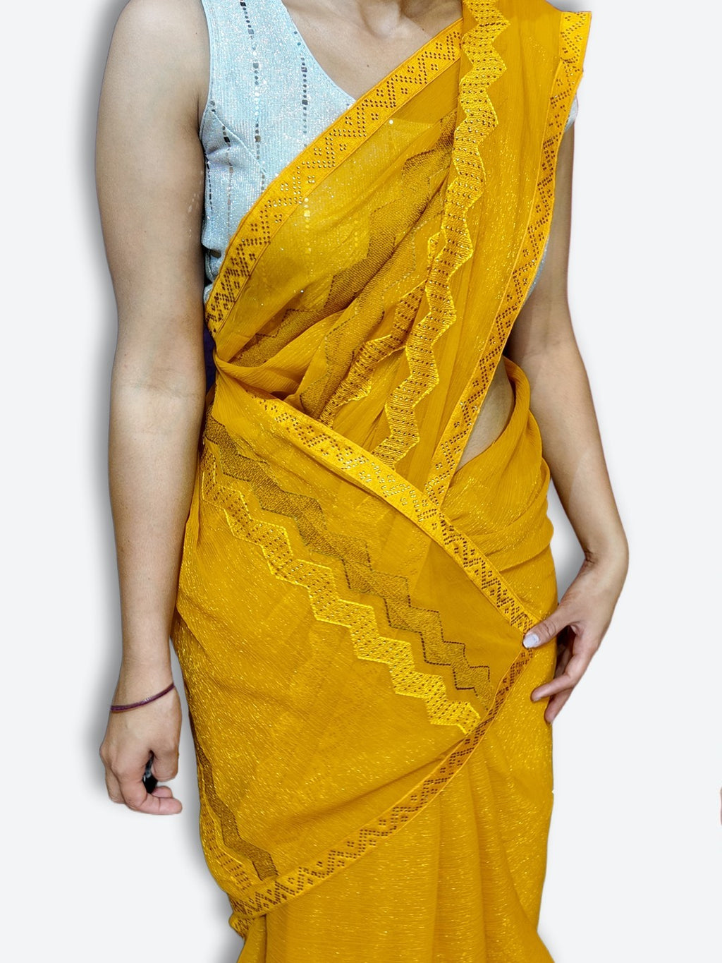 Saffron Regal Timeless Elegance Saree
