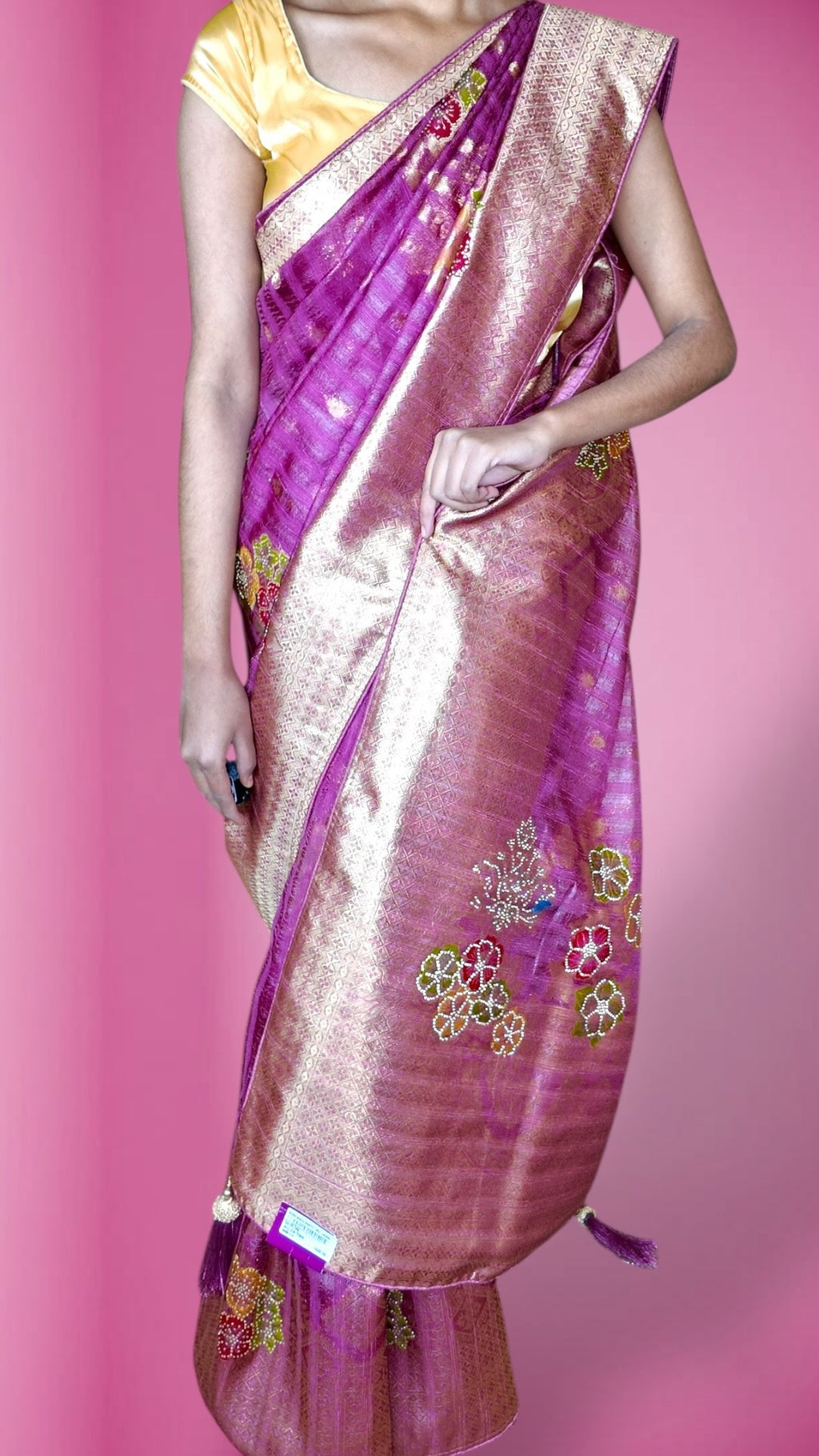 Fuchsia Regal Opulent Heritage Saree