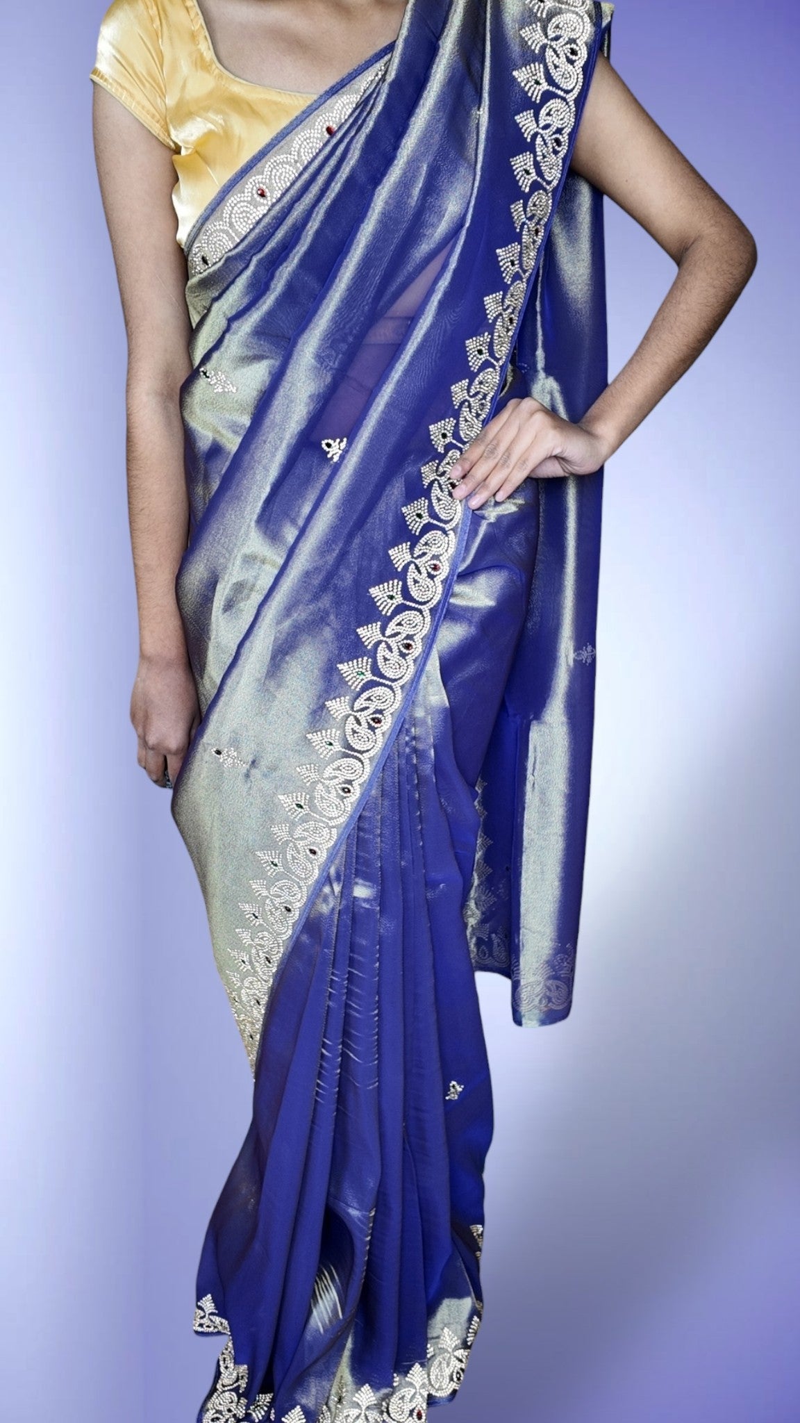Sapphire Regal Opulent Elegance Saree
