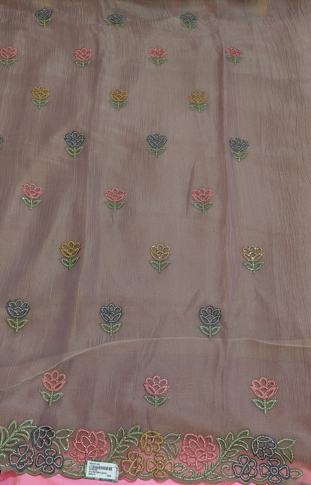 Mauve Ethereal Bloom Elegance Dupatta