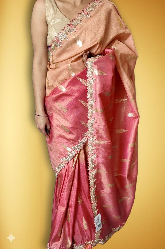 Blush Regal Opulent Graceful Saree