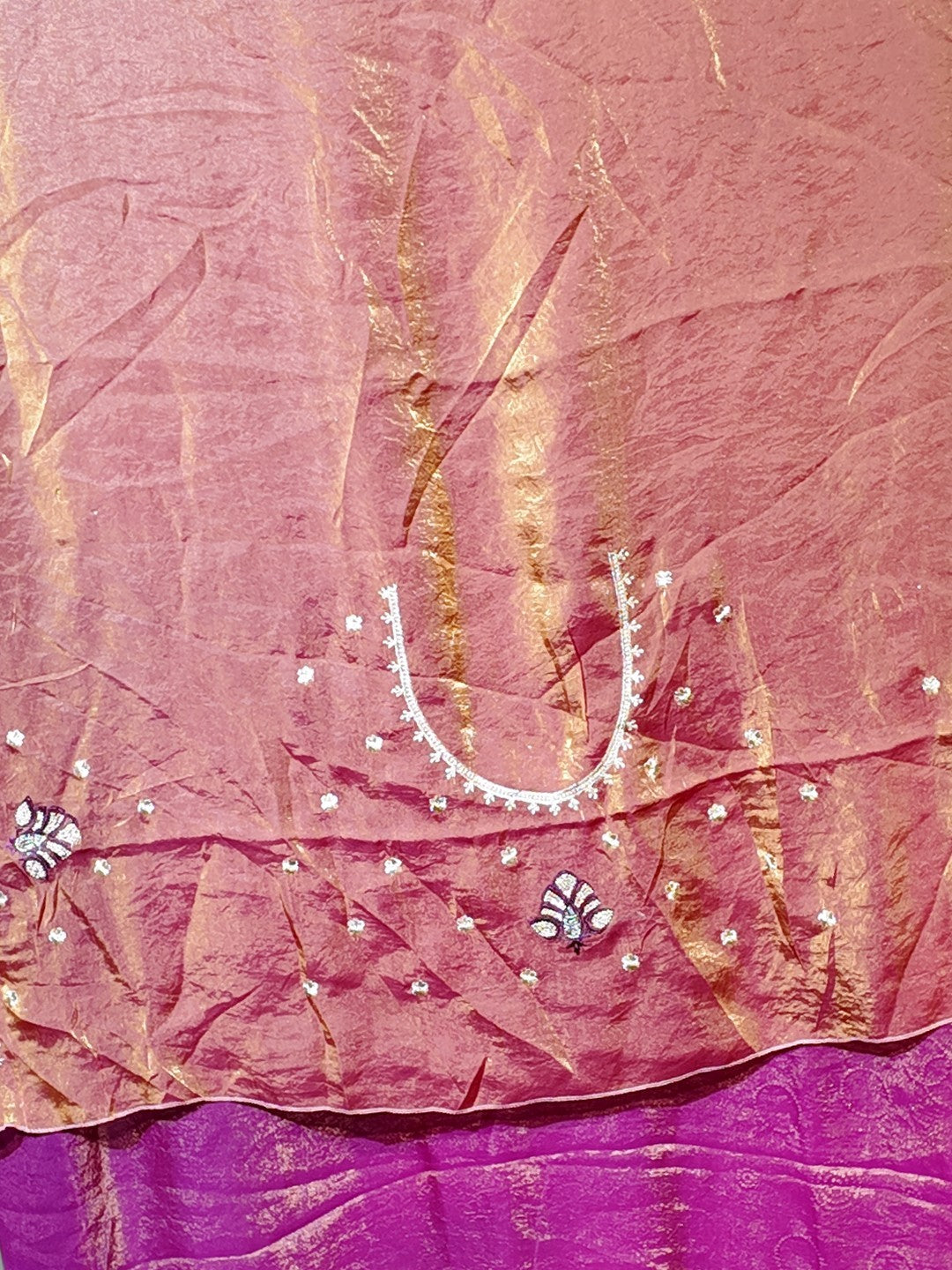 Fuchsia Majestic Radiant Couture Saree