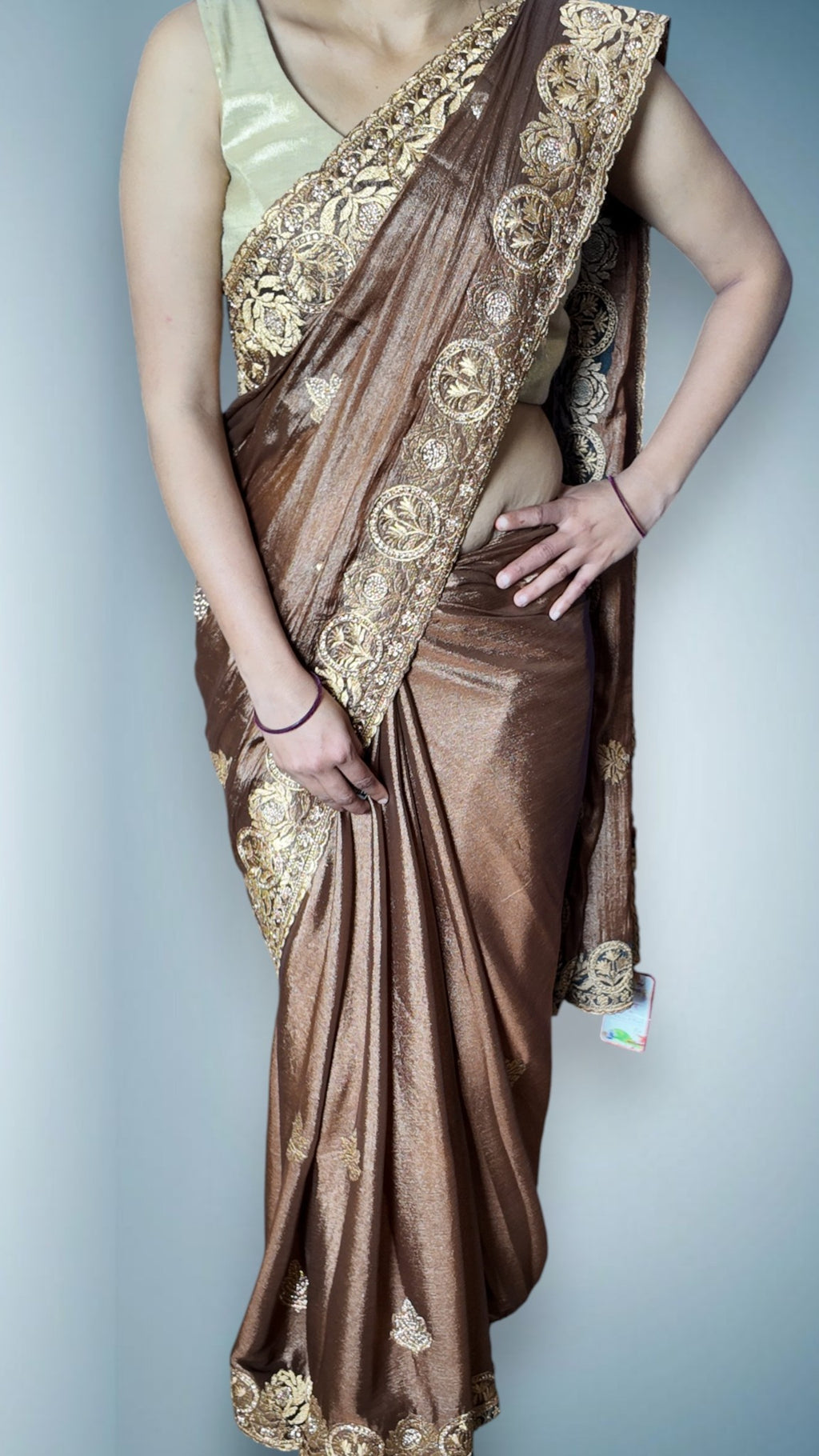 Copper Regal Majestic Heritage Saree