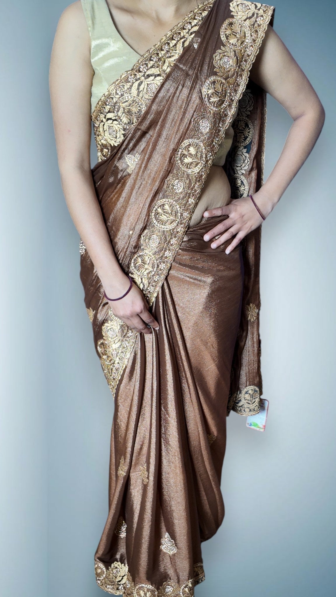 Copper Regal Majestic Heritage Saree