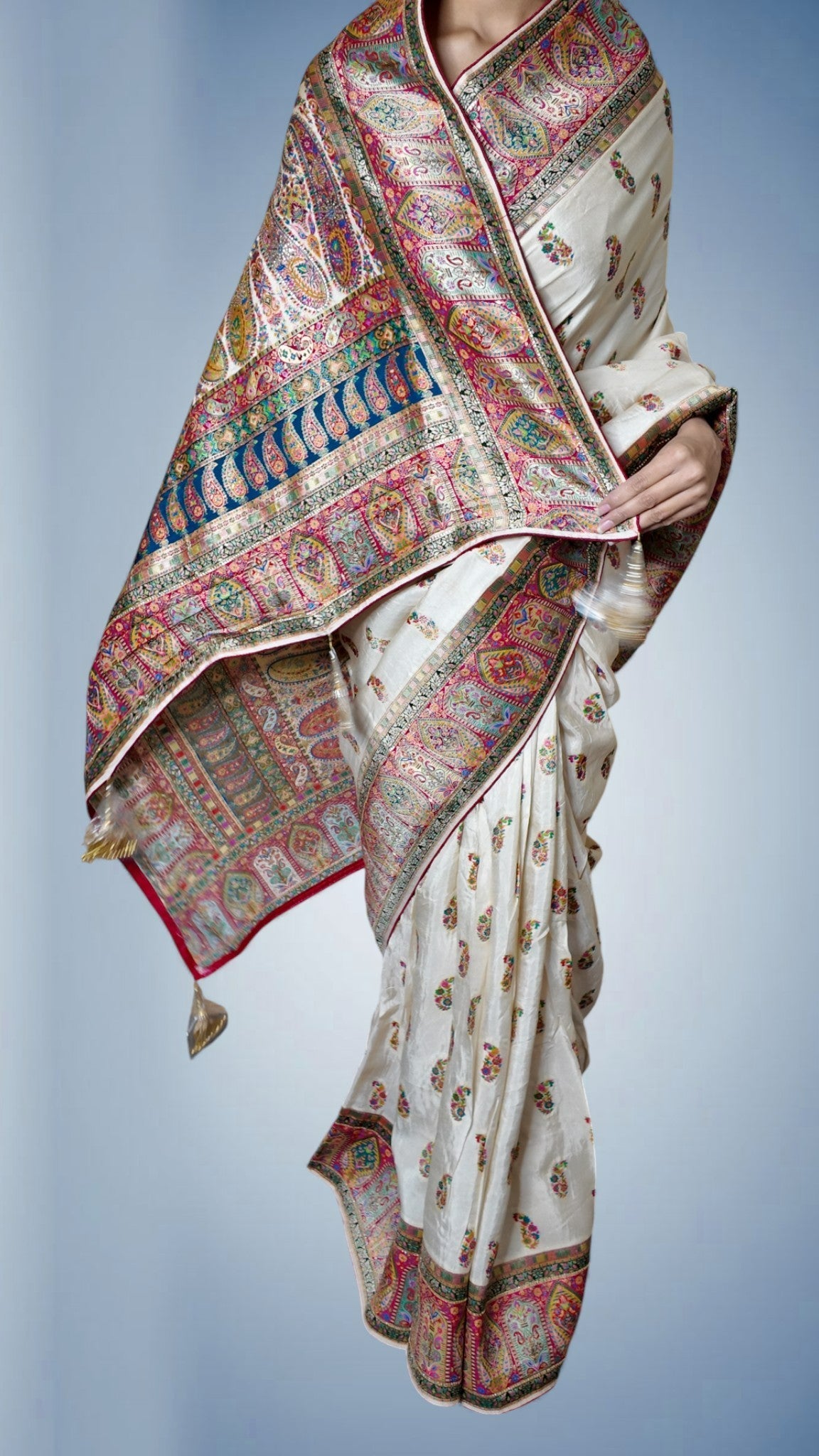 Ivory Regal Heritage Luxe Saree