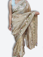 Champagne Timeless Regal Couture Saree