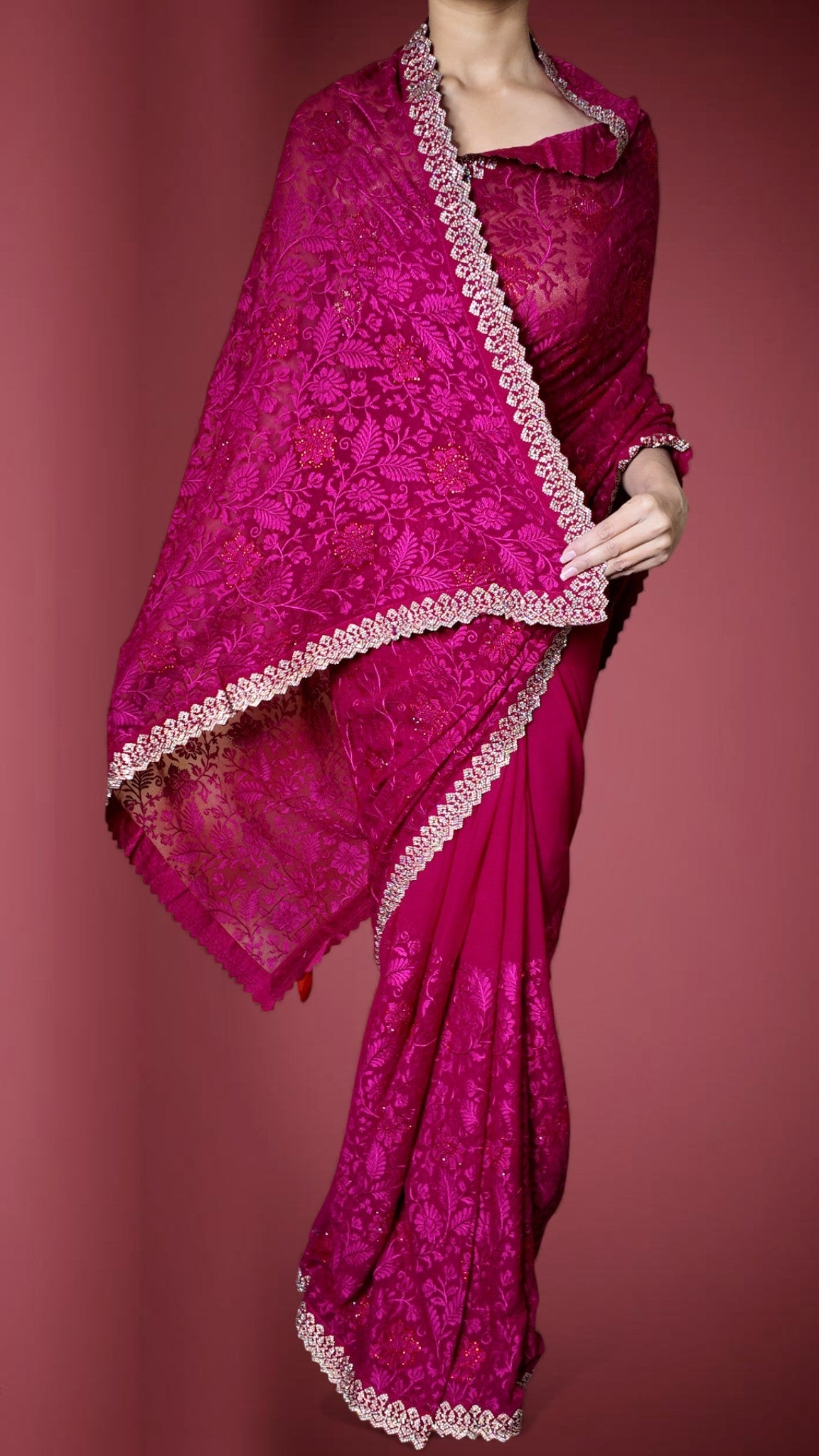 Fuchsia Radiant Heritage Luxe Saree