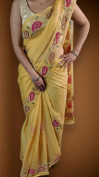 Saffron Regal Timeless Elegance Saree