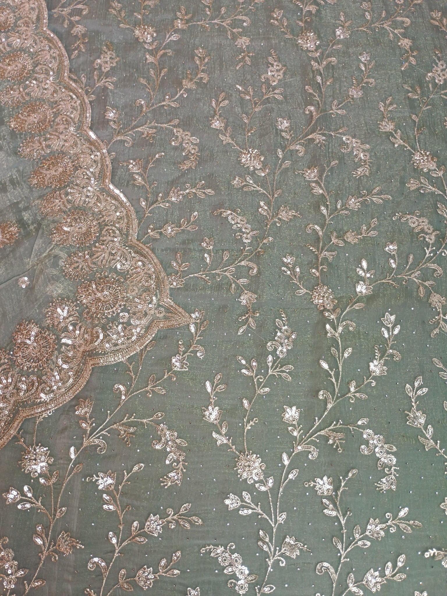 Mint Ethereal Regal Glamour Saree