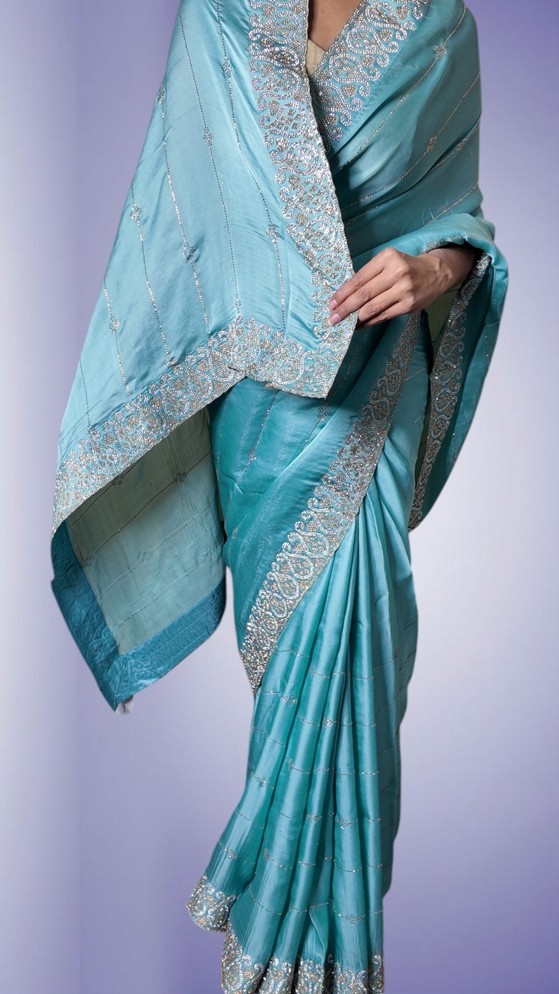Azure Regal Radiant Majestic Saree