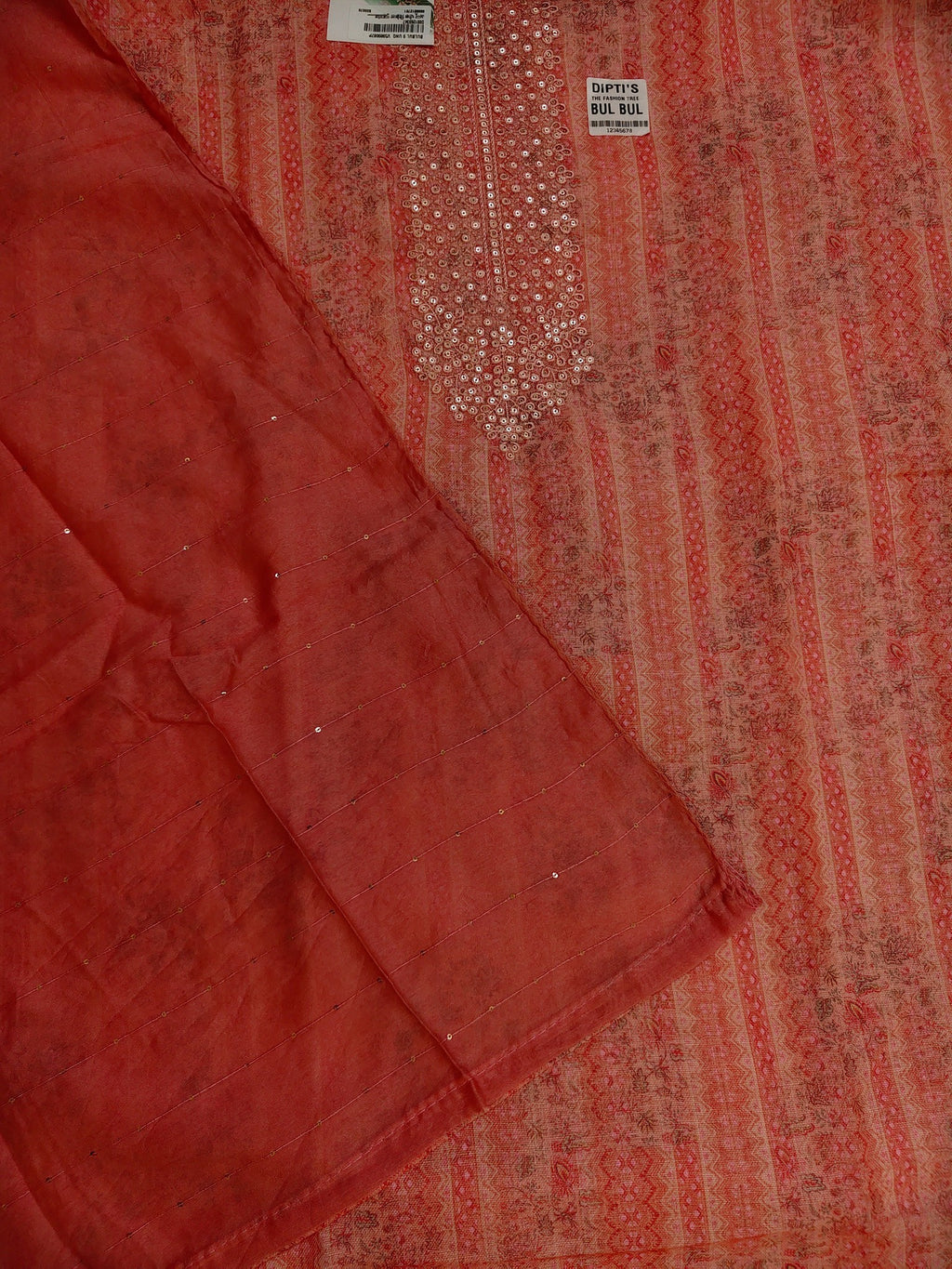 Coral Radiant Majestic Couture Suit