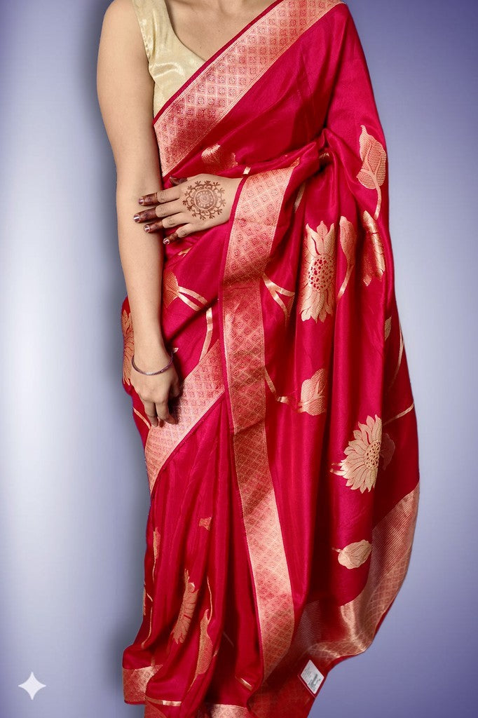 Fuchsia Regal Opulent Heritage Saree