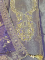 Elegant Blue and Gold Embroidered Kurta Set