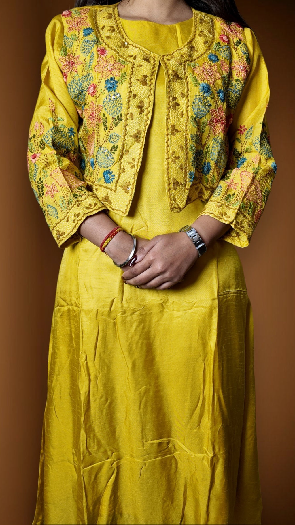 Saffron Regal Exquisite Festive Suit