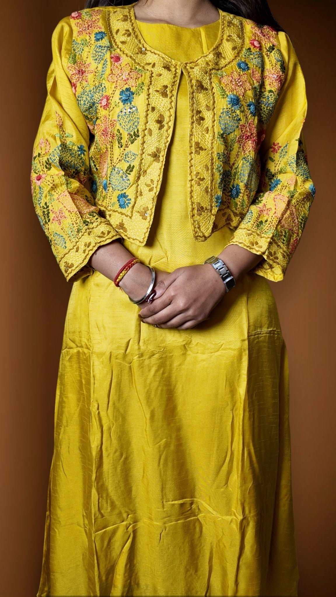 Saffron Regal Exquisite Festive Suit