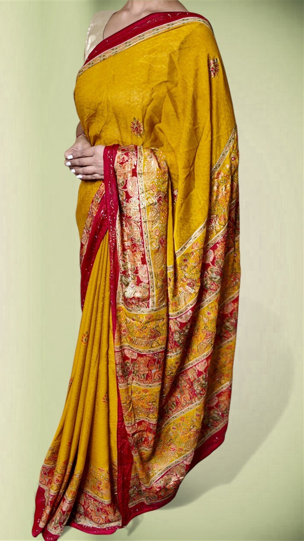 Saffron Regal Heritage Luxe Saree