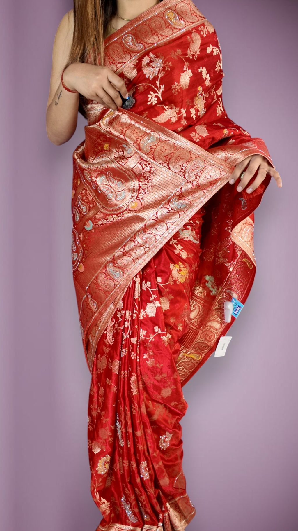 Crimson Majestic Couture Heritage Saree
