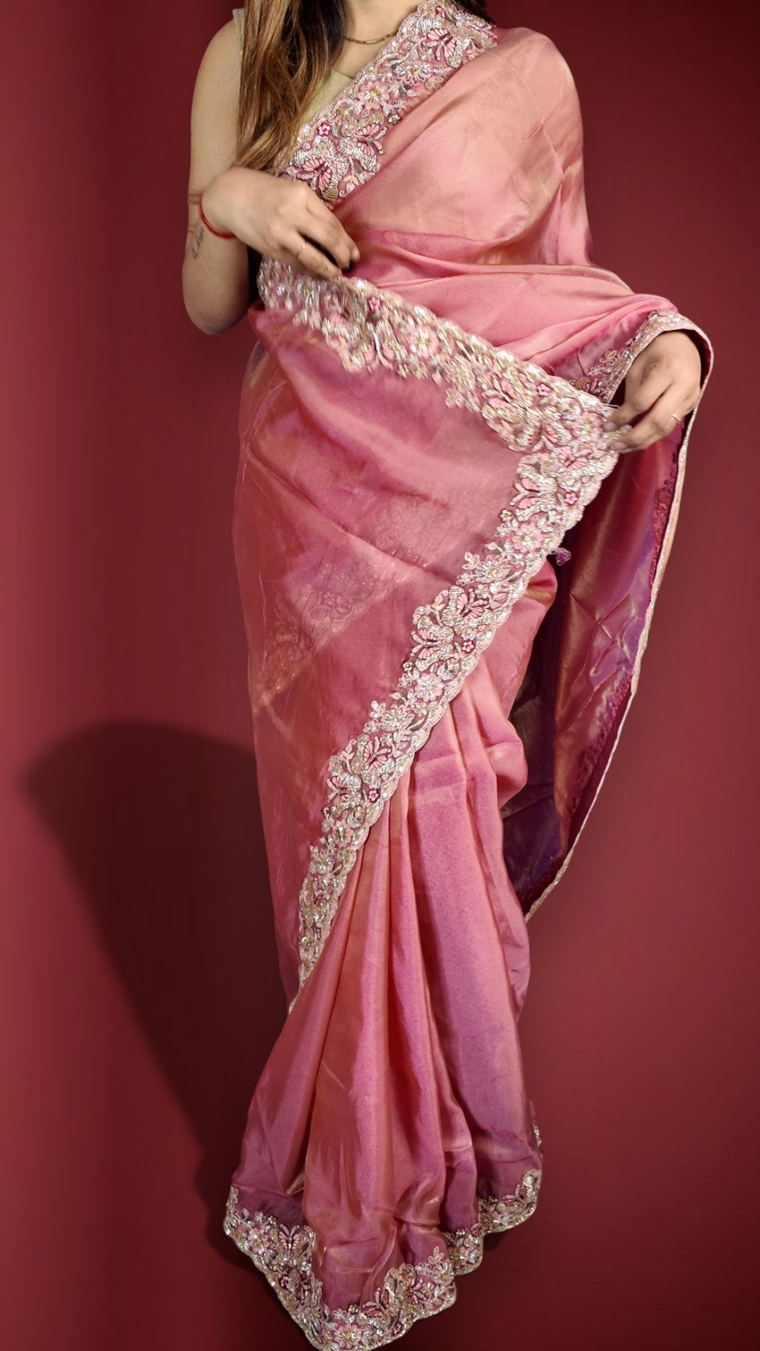 Blush Ethereal Regal Couture Saree