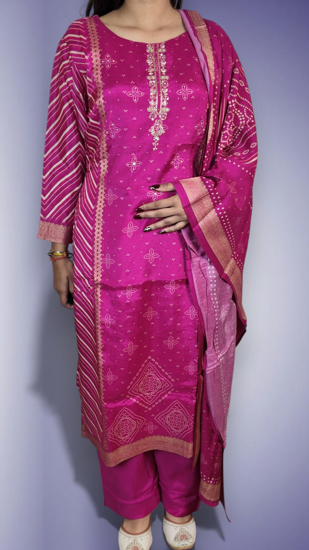 Fuchsia Regal Opulent Charm Suit