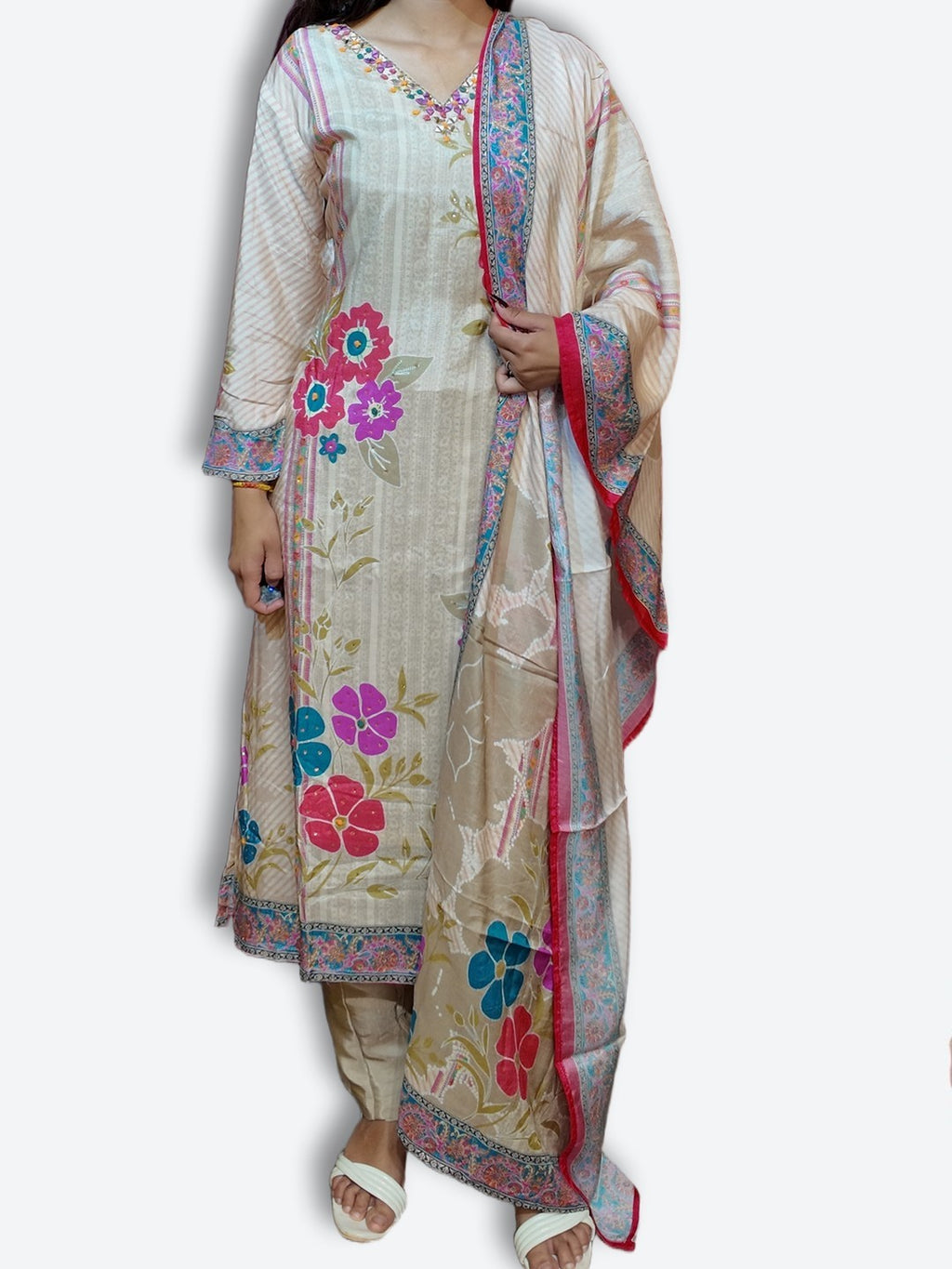 Champagne Radiant Regal Bloom Suit