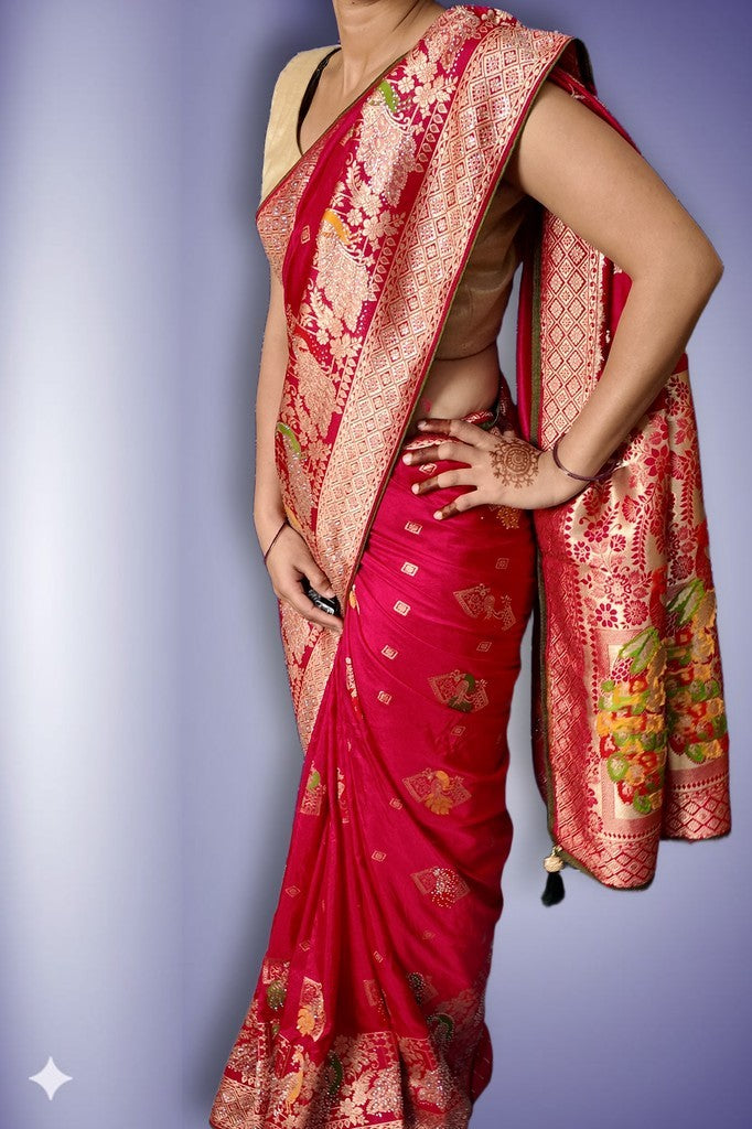 Fuchsia Regal Heritage Luxe Saree