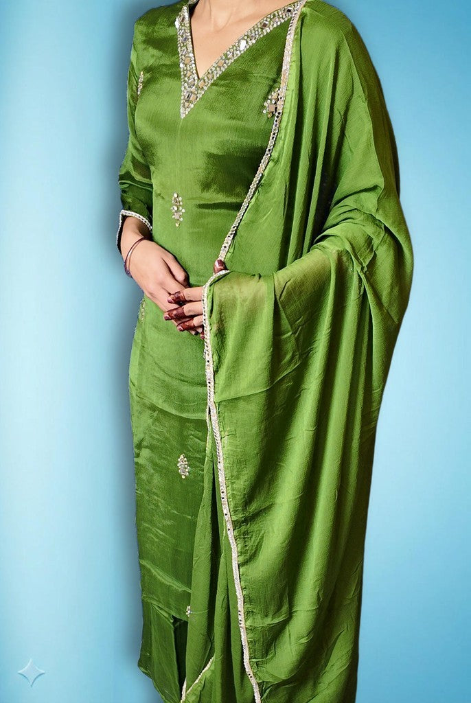 Emerald Regal Opulent Graceful Suit