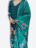 Jade Graceful Bloom Couture Suit