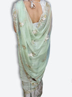 Azure Ethereal Regal Elegance Saree