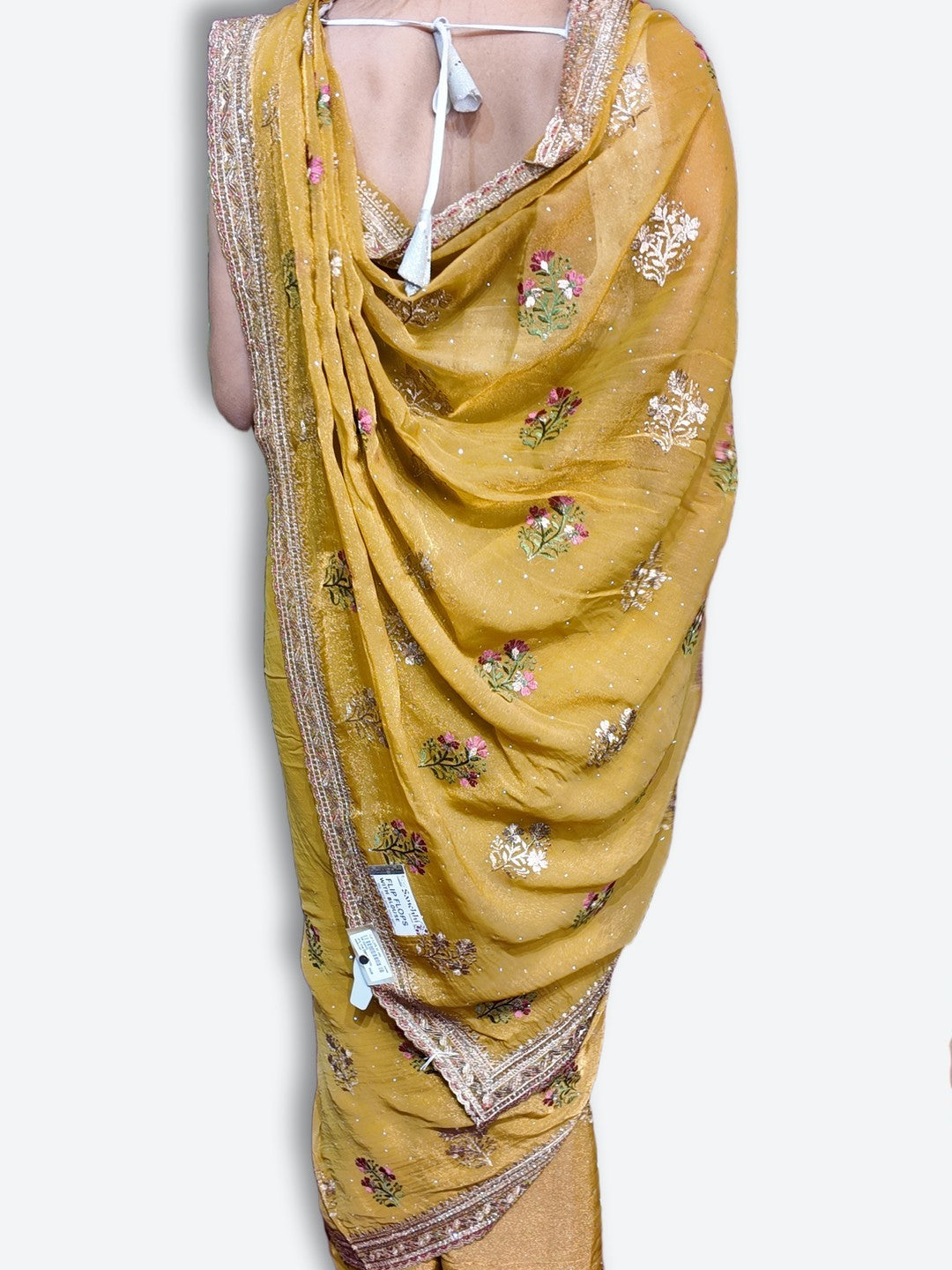 Saffron Regal Opulent Graceful Saree