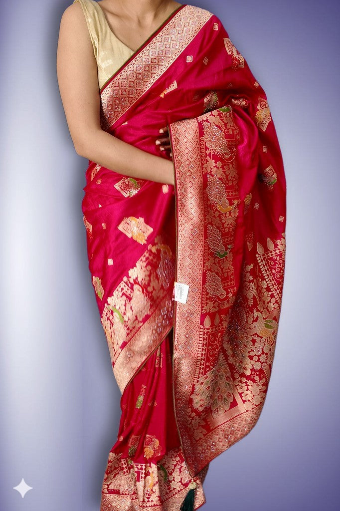 Fuchsia Regal Heritage Luxe Saree