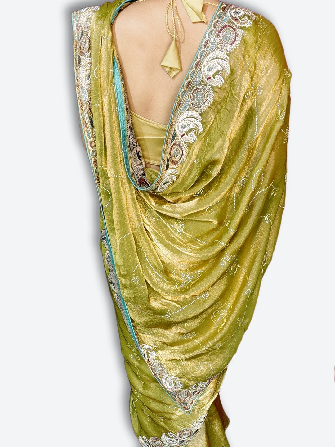 Emerald Regal Opulent Couture Saree