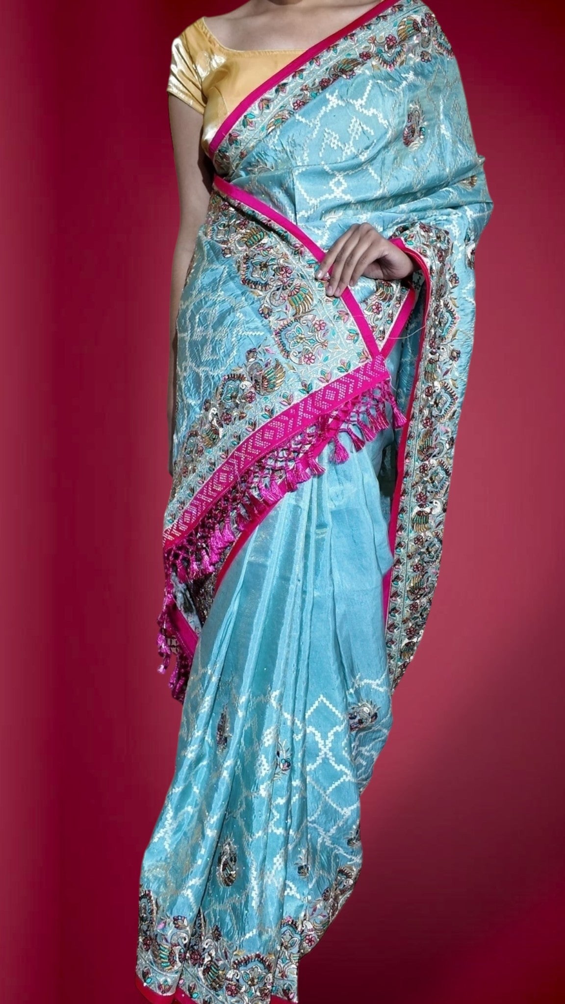 Azure Regal Exquisite Heritage Saree
