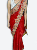 Crimson Regal Opulent Heritage Saree
