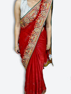 Crimson Regal Opulent Heritage Saree