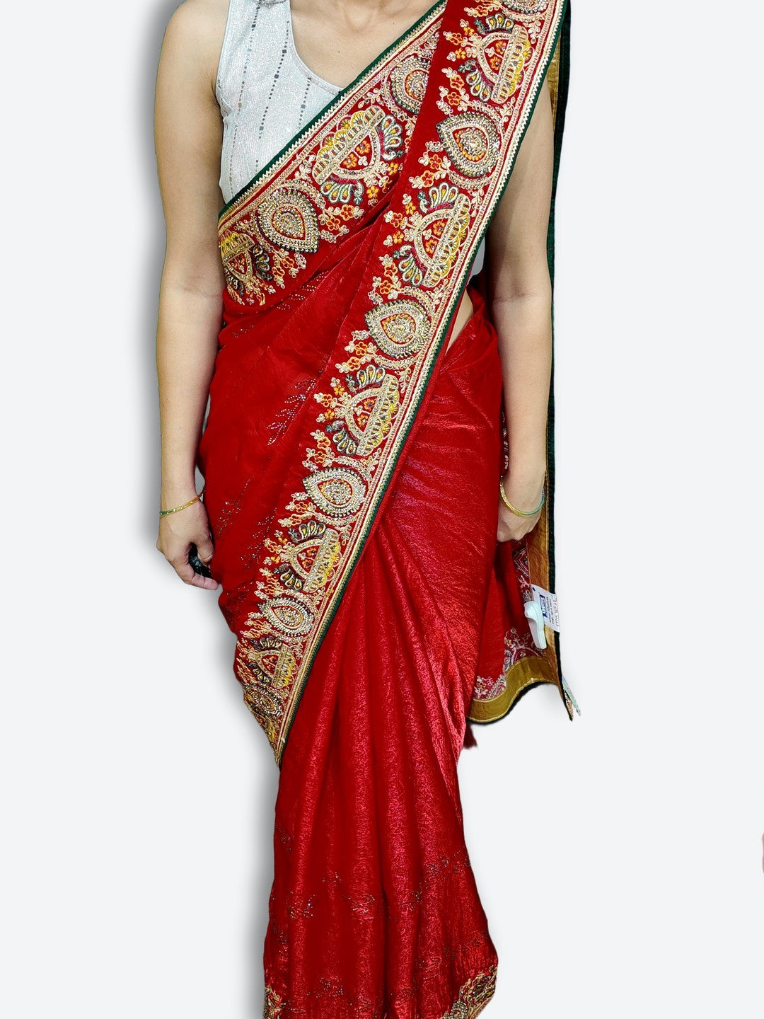 Crimson Regal Opulent Heritage Saree