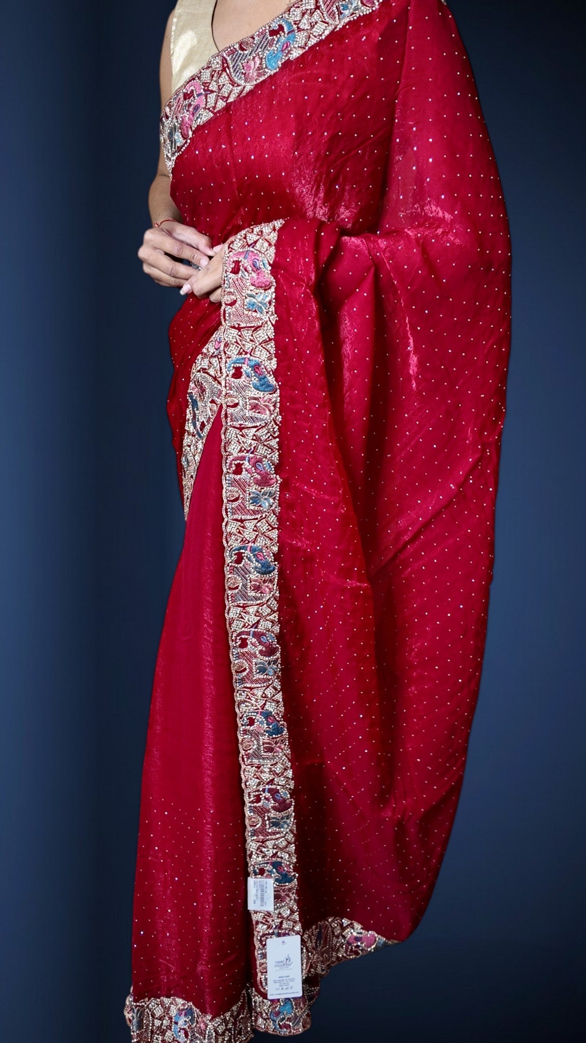 Bordeaux Regal Opulent Heritage Saree